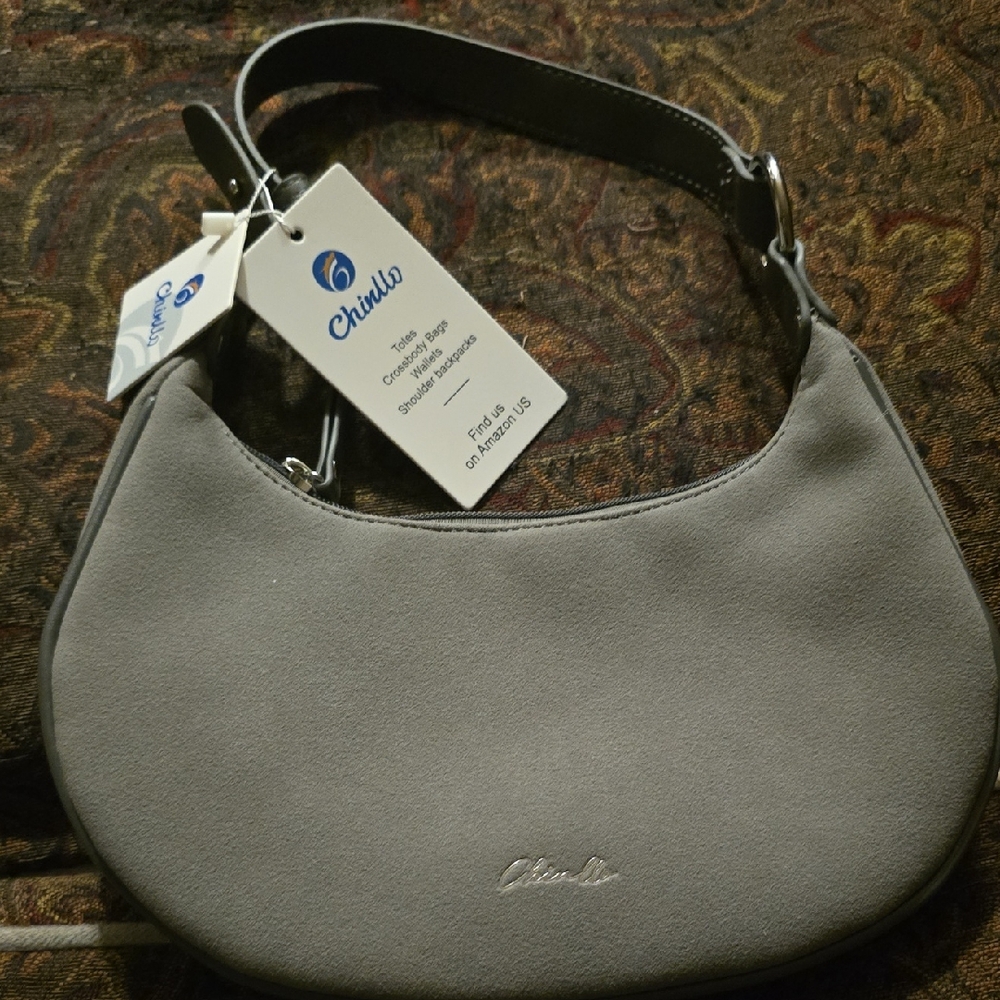 Chinllo Gray Crossbody Shoulder Bag for Women NWT
